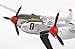 Daron Worldwide Trading Postage Stamp P-38J Lightning Marge 1/115 Dick Bong Airplane Model