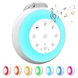 Bacxzomx White Noise Machine Baby, Tragbare Einschlafhilfe Babys mit weißem Rauschen mit 24...