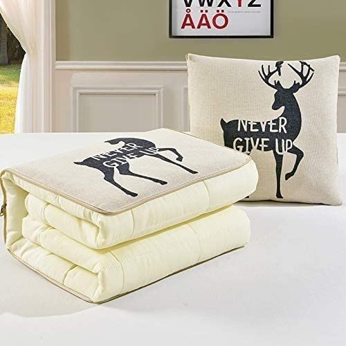 Couvertures pour oreiller à motifs avec coussin modulable de voyage - 6