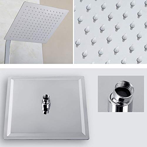 Douchette de massage carrée et tête rotative réglable ultra fine