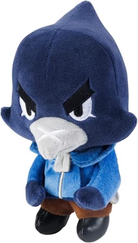 Brawl Stars The Crow Plushies | 6 Pulgadas de Alto | Muñeca de Juguete de Peluche | Juguetes con Licencia Oficial de P.M.I. | Supercell | Regalo para Jugadores | Coleccionable