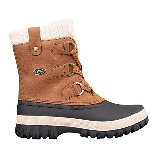 Lugz Women's Stormy Classic 6-inch Duck Toe Waterproof Fashion Boot, Roasted Peanut/Cream/Black, 9.0, M