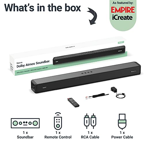 Majority Sierra 2.0.2 Dolby Atmos Soundbar | 280W | Surround sound met opwaarts gerichte luidsprekers | Multiconnector inclusief HDMI Arc - Image 7