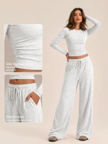 Image of Trendy Queen Women's 2 Piece 2026 Fall Fashion Lounge Set with Pockets