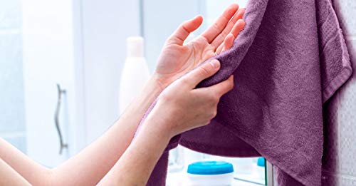 Dan River Luxury Hand Towels Set Pack Of 6 (16X28 In) 100% Ring Spun Cotton, Ultra Soft, Lightweight And Highly Absorbent, Perfect For Salon, Spa, Gym, Shower, Hotel And Bathroom, 600 Gsm – Purple #TOP3