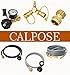CALPOSE Propane Refill Adapter with Valve and Gauge, Fill 1 Pound Bottles from 20lb Tank, Fits QCC1 / Type1 Propane Tank and 1 lb Throwaway Disposable Cylinder Propane Bottle Connector