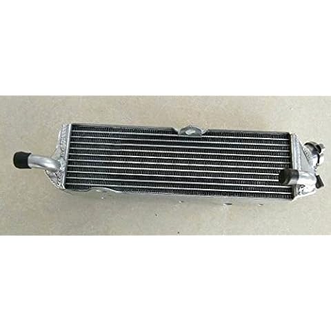 FSMOTO Aluminum Radiator for Ka-wa-saki KX125 KX 125 2-Stroke 1987-1989 1988 89 88 87 Cover