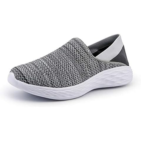Men and Women's Comfortable Loafers Slip-On Lightweight Shoes 12 UK/Label Size 46 Grey Cover