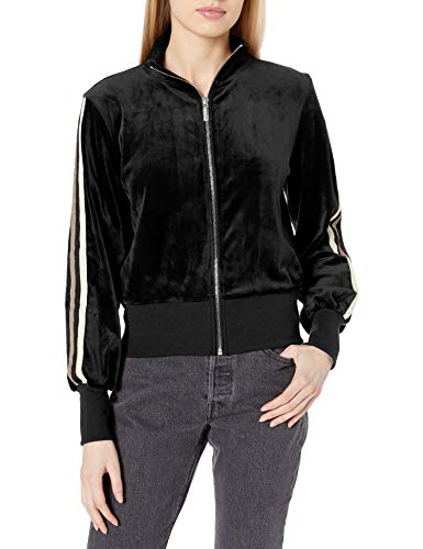 Skinnygirl Women's Live Light Weight Zip Up Jacket, Black, Small