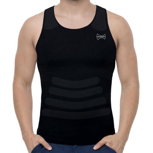 Image of dermawear Men Breezeology Zenrik Chest and Abdomen Shapewear Vest