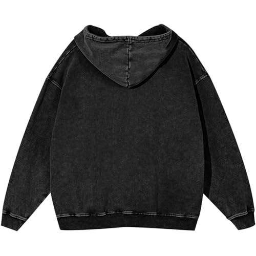 BINTEHGS Mens Oversized Hoodie Vintage Acid Wash Hoodie Baggy Cotton hooded Sweatshirts Unisex Distressed Pullover Streetwear2