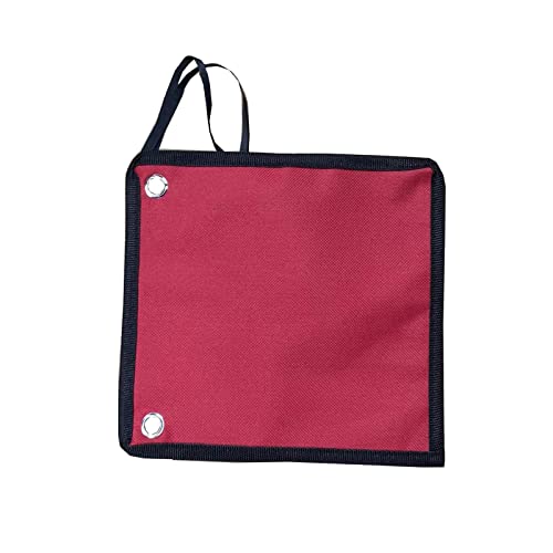 9 Pockets Roll Pin Punch Set Storage Pouch, Small Punch Roll Up Tool Pouch, Multi Pockets Organizer Hanging Bag, Punch Organizer & Tool Holder Red #TOP2