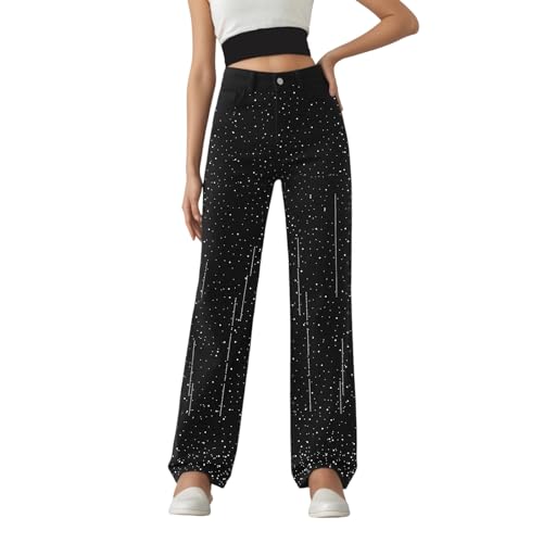 Jean femme taille haute chic fini les pantalons inconfortables en fête