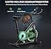 Heimtrainer Fahrrad mit APP, SLUNSE Hometrainer Ergometer mit LCD-Monitor, Leises Magnetisch Spinning Bike Indoor mit Verstellbarem Widerstand, Fitnessbike bis 180KG für Kardio-Training zu Hause