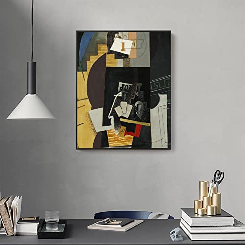 Picasso Canvas Wall Art - Card Player Poster - Cubism Prints - Classic Picture Cool Wall Decor For Home Classroom Library Unframed (Card Player,12X15Inches/30X38Cm) #TOP3