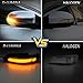 D-Lumina Sequential LED Side Mirror Turn Signal Lights Smoked Lens for Toyo-ta Corolla Camry Avalon Prius C Auris Yaris Verso Vios Scion iM, Dynamic Indicator Strip Blinker Mirror Marker Light