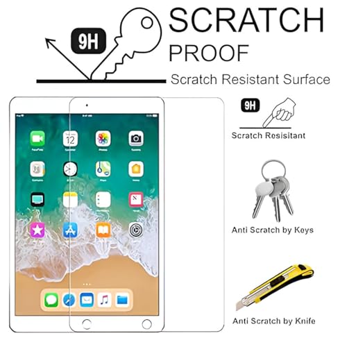 Image of iPad 5th Gen / 6th Gen (9.7 inch) Tempered Glass | Screen Protector Clear Tempered Glass for iPad Tab 9.7 inch 5th (2017) / 6th Generation (2018)