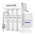 AQUALTRA USF-4RF-100 100 GPD Alkaline Reverse Osmosis System 3: 1 Pure to Drain Under Sink Water Filtration System with Dedicated Faucet