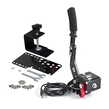 ZHSYMX USB Handbrake for Xbox Racing game, LOGITECH G920 for Xbox ONE/Xbox ONE S/XBOX ONE X and PC System Simulate Linear Handbrake Realize Switch Control With Plate and Fixing ClipBoth Xbox and PC