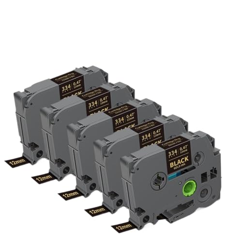 Cinta para impresora compatible TZe231 12mm 5 unidades miniatura 1