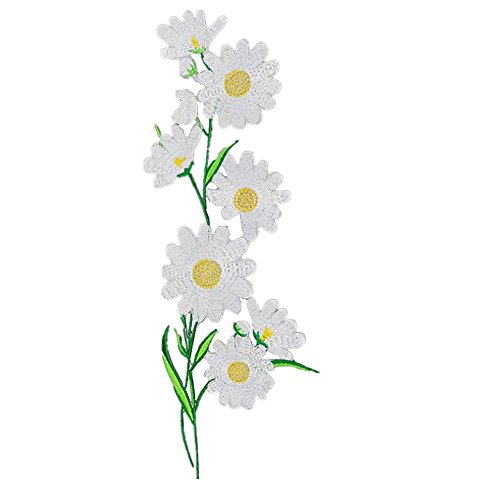Ximkee Daisy Sew Iron On Applique Embroidered Patches #TOP22