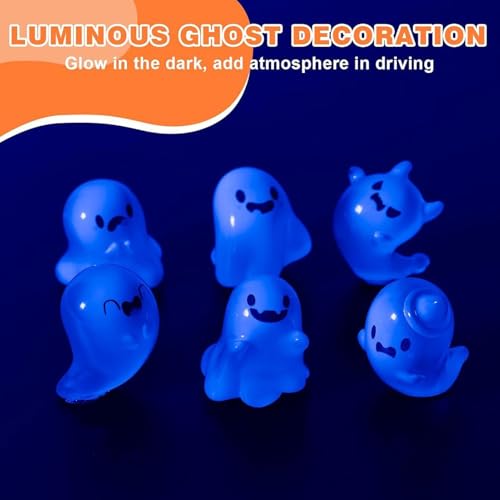 Fantôme Halloween fluorescent figurines miniatures et accessoires de table phosphorescents - 3
