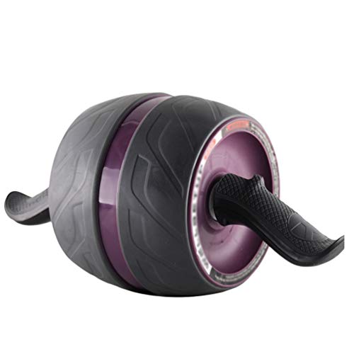WanYangg Roller Abdominaux, Roulette Abdos, AB Roller, AB Wheel Pro Appareil Roue A Abdo Abdominale Musculation pour Exercice Fitness Exercices 6 Pack Abs 03 Violet Cover