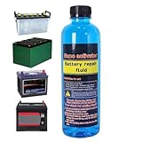 Liquide De Réparation De Batterie De Voiture – Électrolyte D'eau Distillée Désionisée 500 Ml | Restaurateur De Batterie Et Additif | Solution Anti-sulfatation Pour Pare-brise De Véhicule Automobile, C