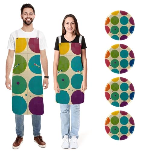 Tabliers de cuisine avec poches lot de 2 fini les taches sur vos vêtements