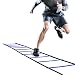 GHB Pro Agility Ladder Agility Training Ladder Speed Flat Rung with Carrying Bag (Blue)