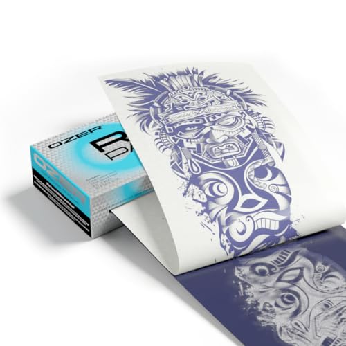 OZER Roll Paper Tattoo Transfer Paper 8.5Inch X 98.43Feet Roll Stencil Transfer Paper for Tattooing for Tattoo Artist