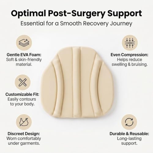Tabla de compresión abdominal postoperatoria TISHITA de soporte ergonómico EVA 4