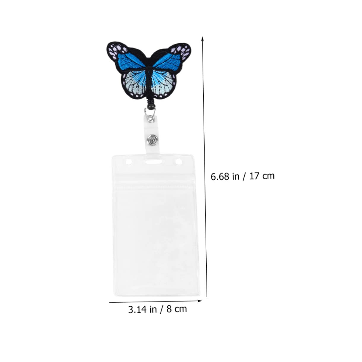 Lurrose 3 Set Di Porta Badge Portatili Con Clip A Bobina Retrattile Robusti Per Tessere Identificative Accessibili Per I Lavoratori 4 Pezzi * 3