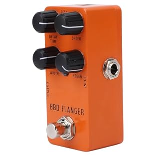 Pure Analog Flanger Circuit: The Analog Flanger Pedal delivers classic jet-sweep and chorus-like effects, with true bypass for clean signal when off, preserving your guitar's tone when the effect is not in use Four Control Knobs: Regeneration, delay ...