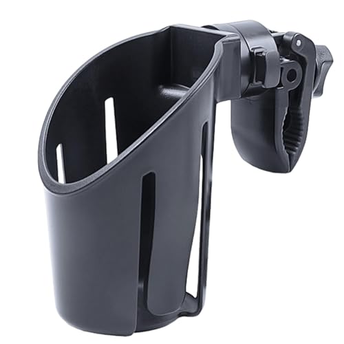 Portavasos para cochecito, portavasos para carrito - Portavasos para scooter eléctrico - Portavasos multifuncional para cochecito, portavasos giratorio de 360° para cochecito, silla de ruedas, andador