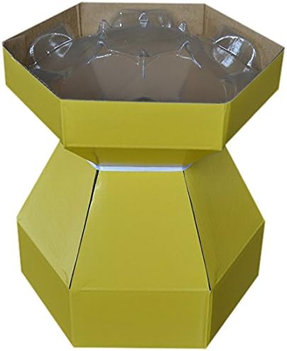 PackitUK Cupcake Bouquet Box and invisiTray, Yellow