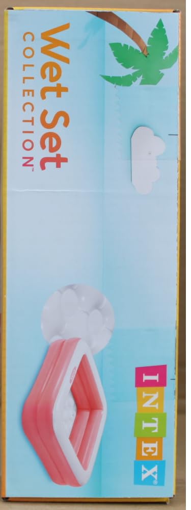 Intex Babypool Play Box Pool, Farblich Sortiert, 86 x 86 x 25 cm, (Pastell Rosa)