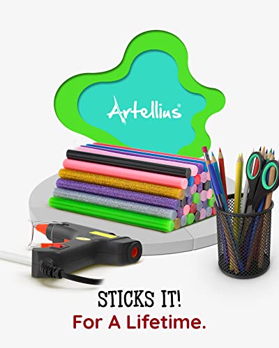 Barras de pegamento caliente de colores variados para manualidades y bricolaje en pack de 200 5
