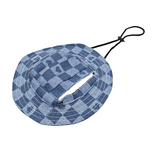 Pet Show Dog Bucket Hats Pet Hat With Ear Holes Girls Boys Classic Round Brim Outdoor Sun Hat For Small Medium Doggies Adjustable Strap Visors Puppy Cats Kitten cover