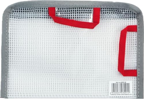 FolderSys A6 Bungee-Bag Reißverschluß Utensilienbeutel, Gummischlaufe PVC-frei, 40626-36