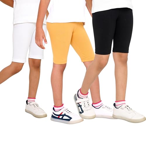 Image of TotzTouch Girls Cotton Stretchable Cycling Shorts | Girls Summer Shorts