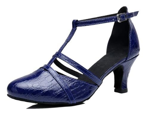 Chaussures modern jazz femme bleu à talon de 6cm pointure 35.5