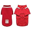 Ispet dog shirts solid pet dog polo t shirts soft cotton outfit apparel doggie casual polo shirt cute puppy shirt for small medium dogs small red  urban country home decor