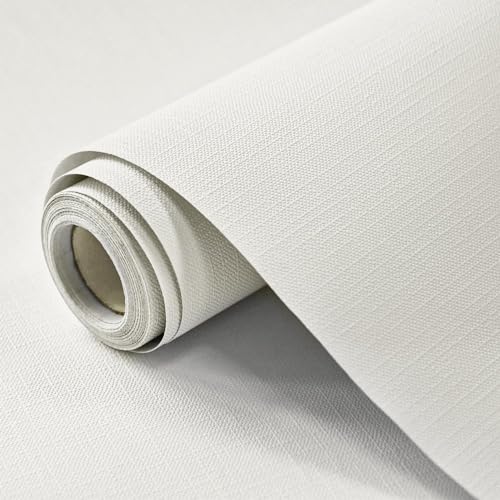 壁紙 おしゃれ 20m 白 透けない はがせる 北欧 壁紙シール ホワイト カッティングシート、簡単 diy キッチン リメイクシート 防水 wallpaper（マカロンホワイト）の商品画像（Amazon）