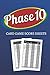 Phase 10 Card Game Score Sheets: Perfect Scoresheet Record Book | Phase Ten Card Game | Phase Ten Dice Game | Phase 10 Card Game Score Pads