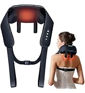 Nackenmassagegerät mit Wärme, Shiatsu Massagegerät mit 4D-Massage von Tiefem Gewebe, Elektrische ...