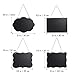 Homemaxs Chalkboard Sign Double-Sided Message Board with Hanging String - 4 Pack