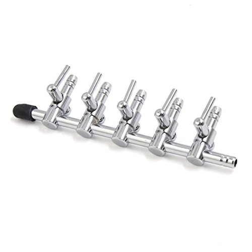 Uxcell 2Pcs Stainless Steel 5 Way Air Flow Branch Outlet Control Valve For Aquarium #TOP2