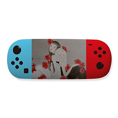 Étui à lunettes motif floral rouge protège vos montures au quotidien