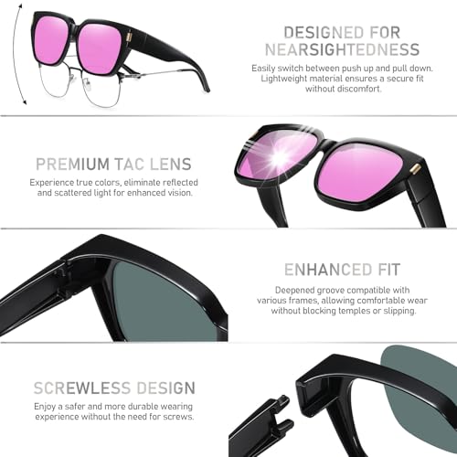 Image of HAOLOTA Polarized Sunglasses for Men Women Designer Driving Glasses Lightweight UV400 Protection
